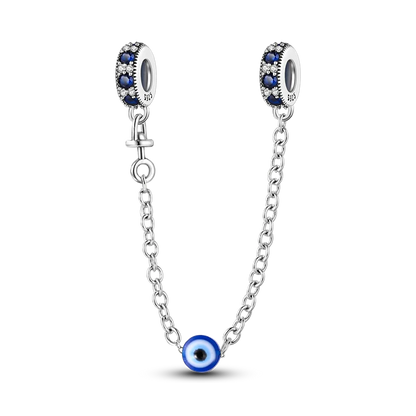 Silver Clasp 925 Sterling Silver CZ pave Clip Charms Daisy Beads Stopper Safety Chain fit Original Bangle Bracelet Jewelry Clip