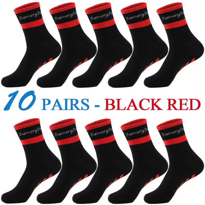 5 Pairs/Lot Running Socks Men Sports High Quality Cotton Colorful Outdoor Cycle Casual Breathable Long Sock Male Gifts 5 Styles