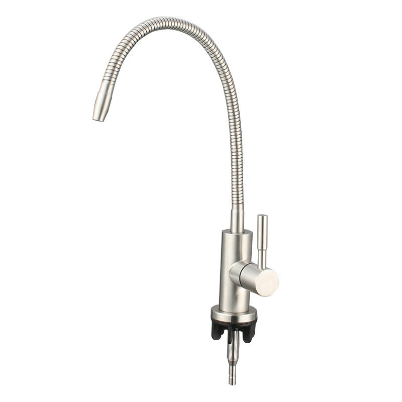 1/4" Kitchen Water Filter Tap Flexible Drinking Tap Water Purifier Faucet  304 Stainless Steel Kitchen Faucet
