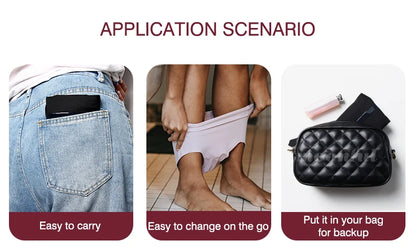 Reusable Menstrual Pads Women Large Washable Seamless Sanitary Napkin Thin No-slip Reusable Sanitary Towel Absorbent Pad Panties.