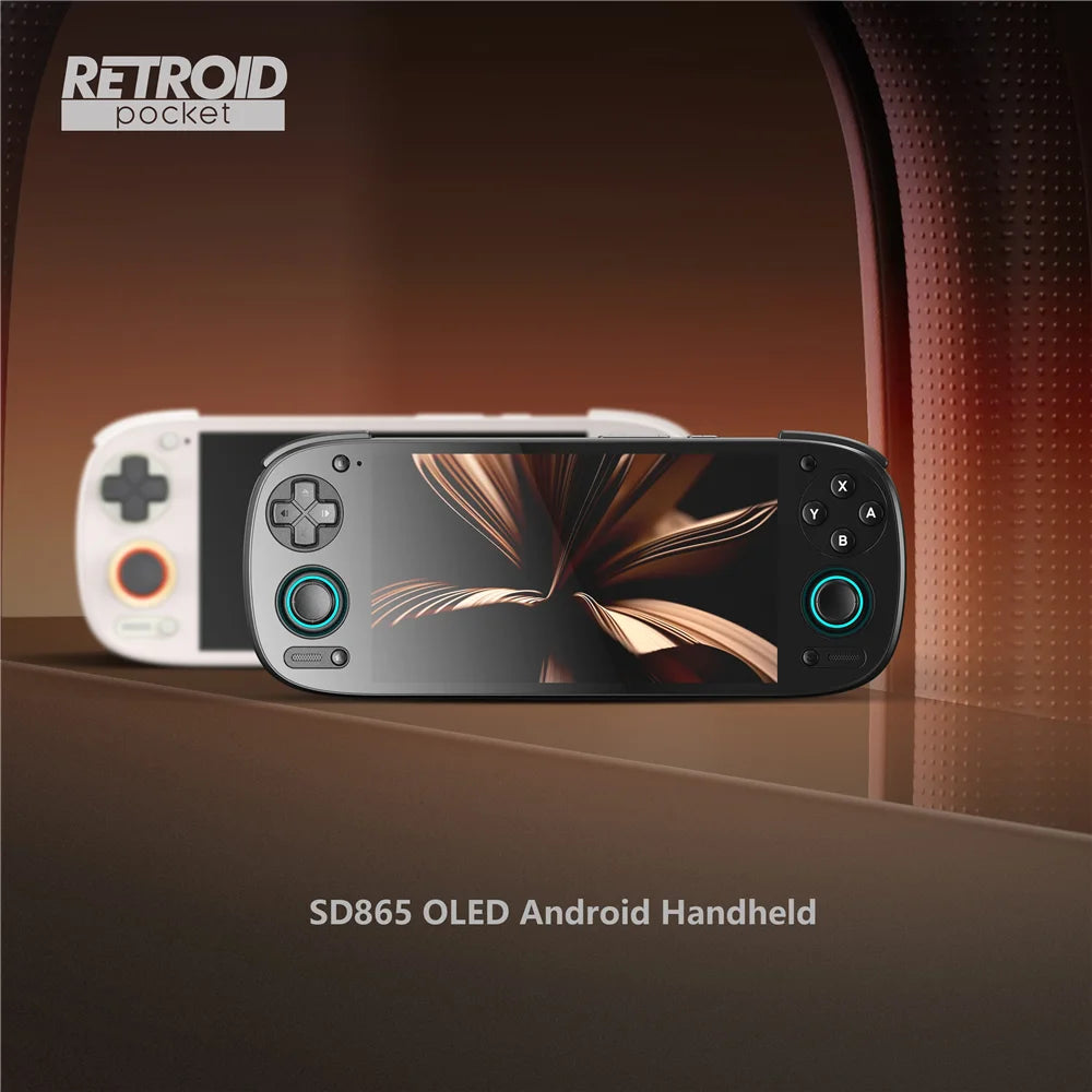 Retroid Pocket 5 Handheld Game Console SD865 5.5 Inch Oled HD Screen Bluetooth 5.1 Android 13 5000mAh Retro Video Game Player.