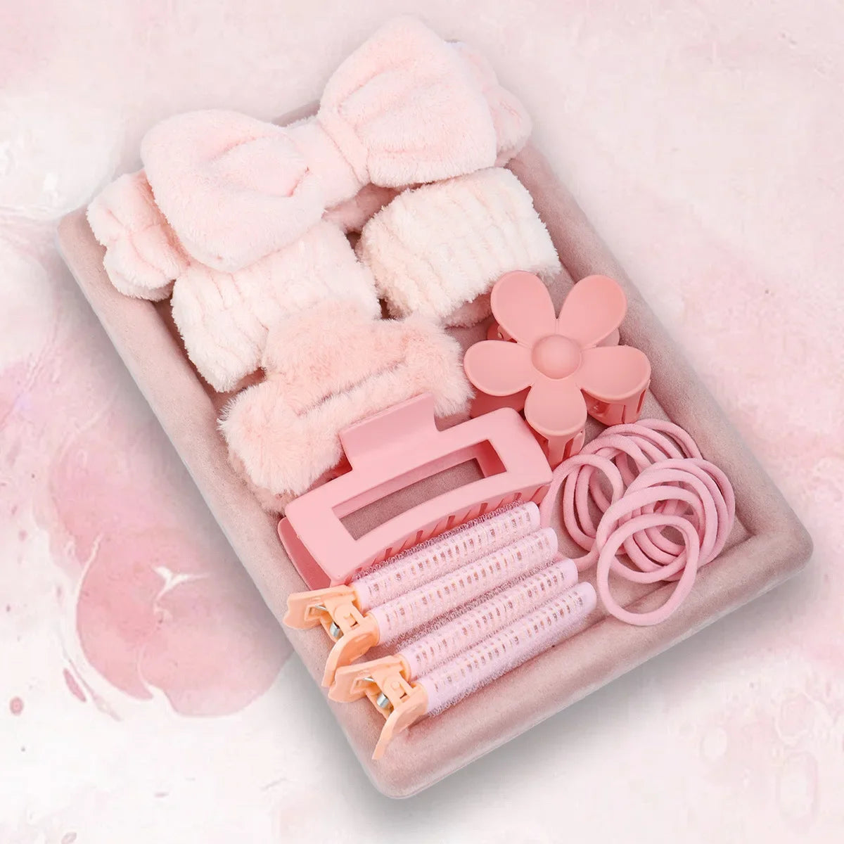 58-Piece Hair Accessories Set Butterfly End Hair Ties Shark Clip Flower Hair Grips Hair Bands Hair Accessories for Women Girls