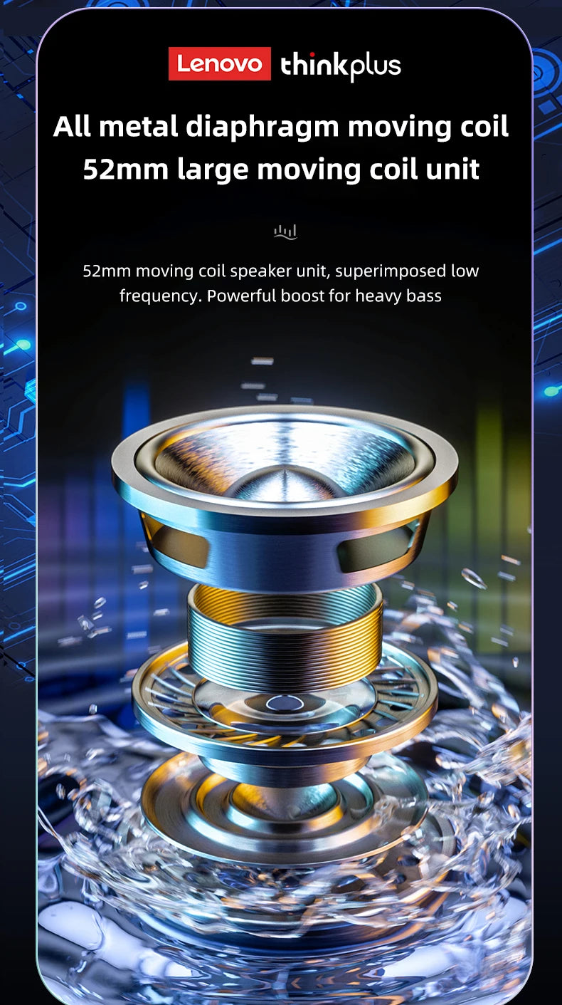 Original Lenovo K3 Plus Wireless Bluetooth Speaker Portable Music Player Cool RGB SoundBox Low Latency HiFi Stereo Loudspeaker.