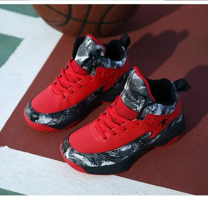 Basketball Shoes for Kids Sneakers New Boys Brand Thick Sole Non-slip Children Sports Shoes Child Boy Basket Trainer Shoes