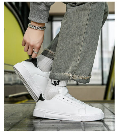 PU Leather Men Shoes Sneakers Trend Casual Shoes Leisure Male Sneakers Footwear Men Vulcanized Shoes Couple Shoes Women Shoes.