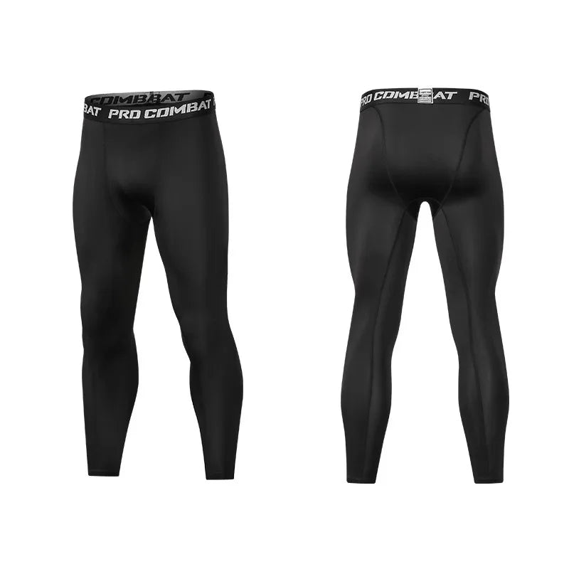 Herren-Kompressionshose, Strumpfhosen, coole, trockene Leggings, Sport-Baselayer-Laufhose, sportliches Training, aktive Shorts