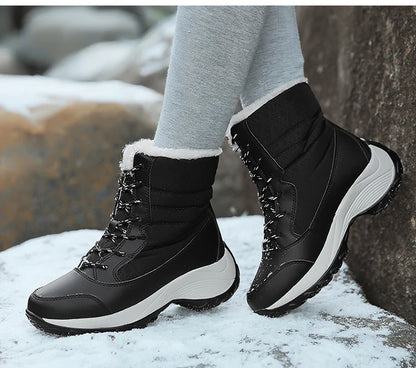 Snow Boots Women New Ladies Shoes Platform Shoes Woman Flat Keep Warm Boots Ladies Casual Plush Botas Mujer Winter Shoes Women.