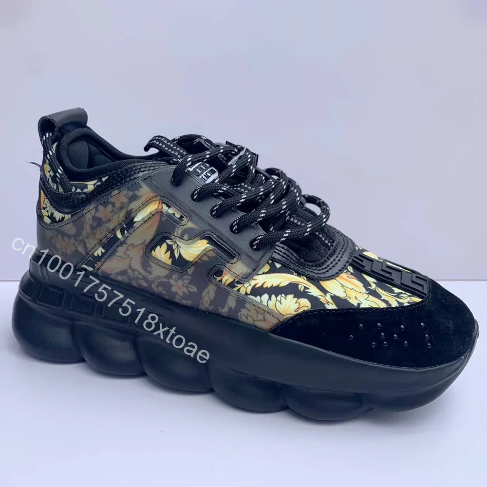 Luxus-Outdoor-Freizeitschuhe der Größe 36–45 für Männer und Frauen, modische Freizeit-Turnschuhe, Herbst-Winter, dicker Boden, niedrige Sportschuhe.