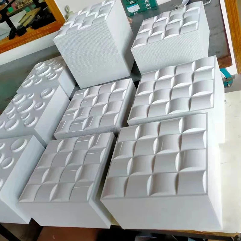 30x30cm 3D Wall Panel Geometric solid 3d Stone brick Living Room TV Background Decal Tile Mold 3D wall sticker bathroom kitchen