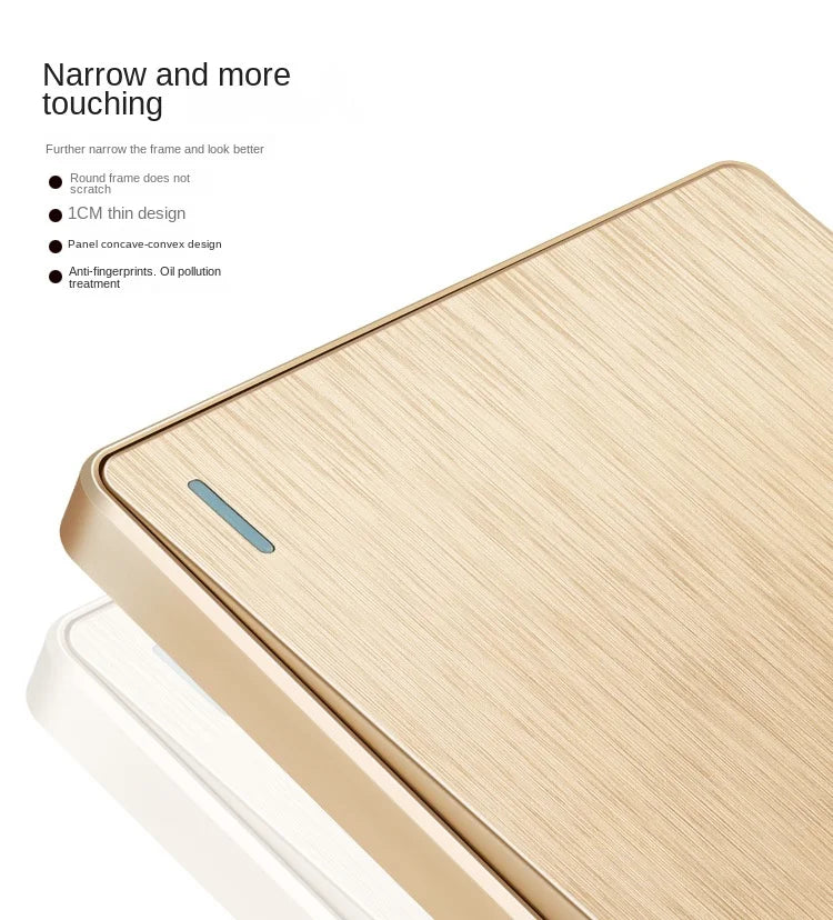 Gold 13A UK Stecker USB Steckdose, Haushalt elektrische licht schalter, universal 5 loch Dual Buchse mit USB Ladegerät, AC110-250V.