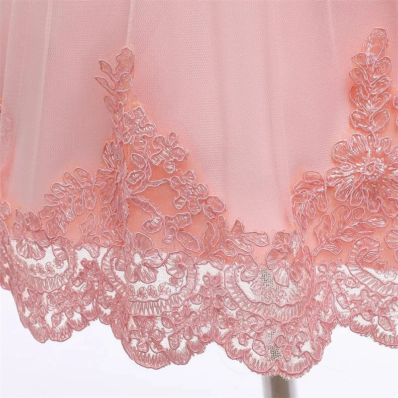 Kinder Elegante Kleider Für Mädchen Baby 1. Geburtstag Party Kleid Mädchen Prinzessin Rock Kinder Spitze Vestidos 0-24Months.