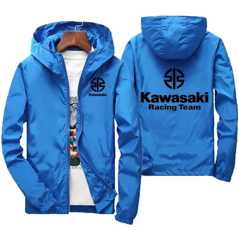 Kawasaki Logo Motorcycle Racing Team Men Jacket Coat Spring Autumn Women Jackets Clothes 2025 New Fashion Couple Clothing Coats.