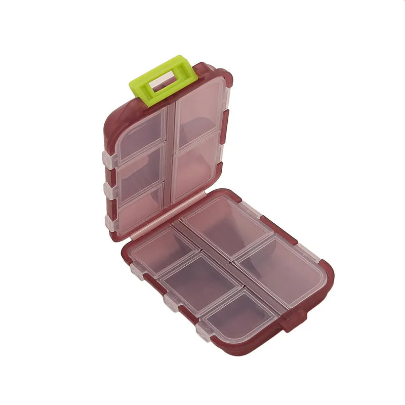Weekly 6/7/8/10/21 Grids Pill Box Medicine Organizer Black Plastic Storage Box Container Portable Pill Case