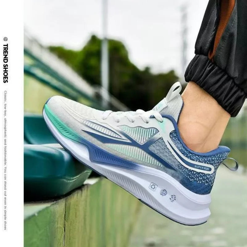 Outdoor Men Running Shoes Breathable Male Casual Walking Sneakers Lightweight Sport Shoes Comfortable Athletic Training Footwear.
