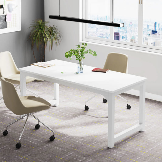 Tribe signs moderner Computer tisch, 63x31,5 Zoll großer Executive-Schreibtisch Computer tisch Studie Schreibtisch Workstation