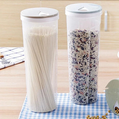 Noodle Wheat Pasta Organizer Airtight Sealed Containers Fruit and Vegetable Storage Box for Cereal Spaghetti Food Storage Box.
