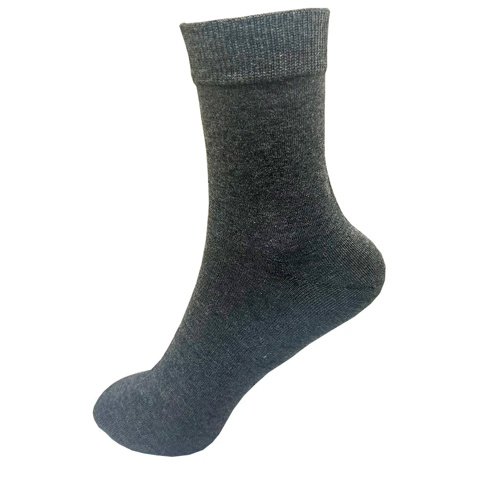 4 Pairs Men Cotton Dress Socks Pure Color High Quality Soft Breathable Black Business Casual Men Summer socks Large Size.