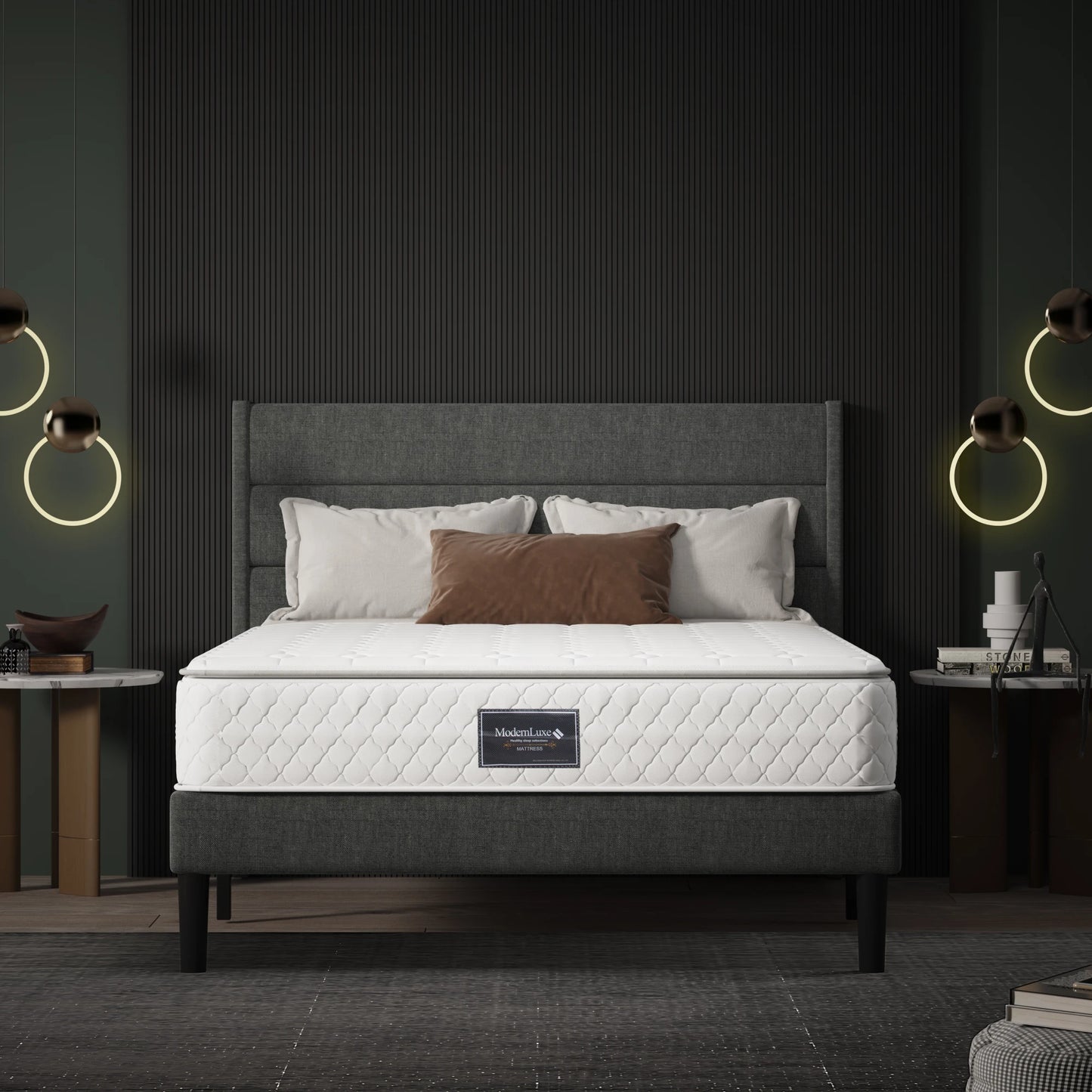 Spring Core Mattress, 7-zone Cold Foam Mattress, Pocket Springs, Quilted Microfiber Cover, Firmness Level H3, Height 25 Cm.