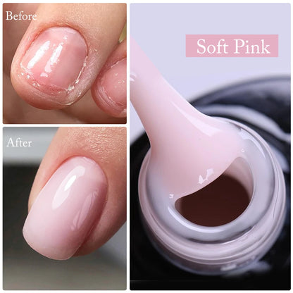 UR SUGAR 7.5ml Acrylic Extension Nail Gel Quick Building Clear Pink Gel Polish Nail Tips extension nail gel  Nail Art Soak Off