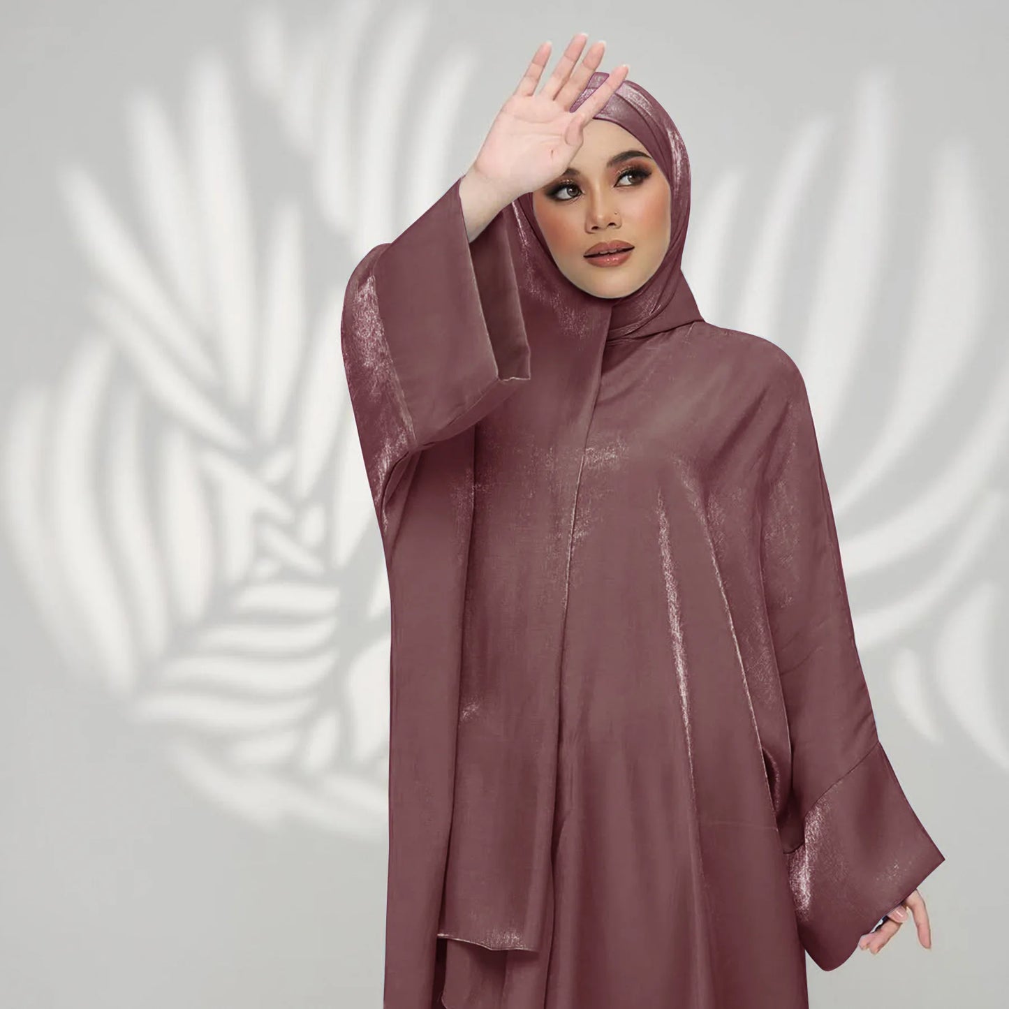 Two Piece Muslim Sets for Women Luxuru Dubai Hijab Abaya Dress Ramadan Saudi Arabia Modest Clothing Islamic Solid Church Outfits.