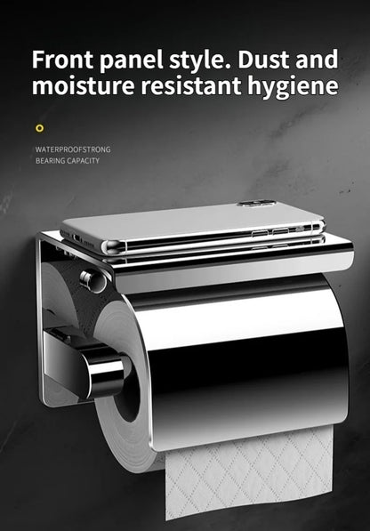 Papierhandtuchhalter aus Edelstahl ohne Stanzen, wandmontierter Küchenrollenhalter, Toilettenpapierhalter, Badezimmer-Handtuchhalter