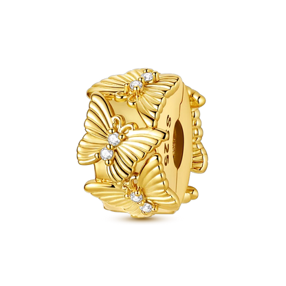 Gold Series DIY Charms Bead Original 925 Sterling Silver Inlaid Zirconium Sun Leopard Pendants Fit Bracelet Jewelry Gift Marking