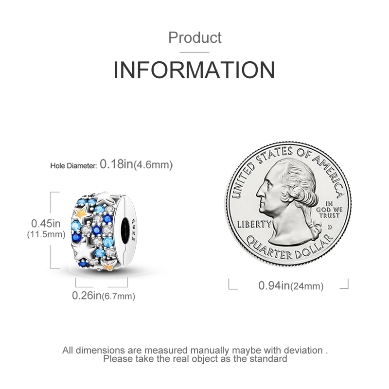 Silver Clasp 925 Sterling Silver CZ pave Clip Charms Daisy Beads Stopper Safety Chain fit Original Bangle Bracelet Jewelry Clip.