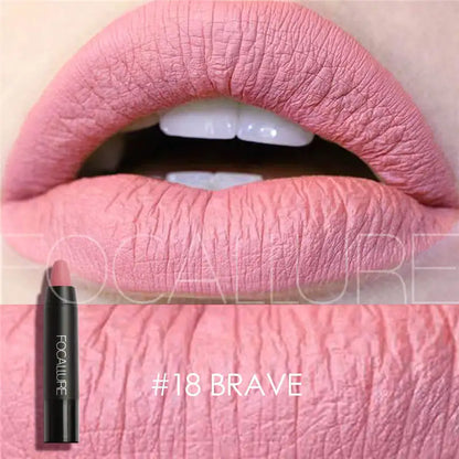 FOCALLURE Brand 19 Colors Matte Lipstick Waterproof Long lasting Cosmetic Easy to Wear Lip stick Matte Lip Batom.