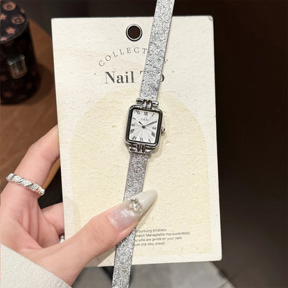 GEDI Gold Stainless Steel Quartz Watch Square Woman High-End Vintage Light Luxury Elegant Women's Wristwatches Gift