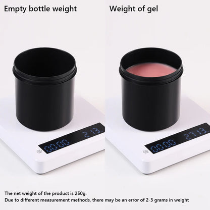 MSHARE 50g/250g Shimmer Pink White Acrylic Gel TPO Free Glitter Shiny Extension Acryl Hard Gel Nails Sculpting Construction