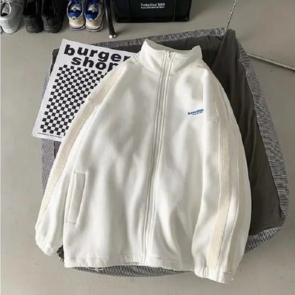 Casual Sporty Men's Hoodie Pants Set Hong Kong Style Long Sleeve Autumn Winter Loose Trendy Student Wear AE Origin China