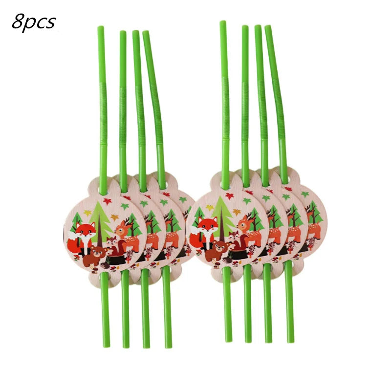 Waldtiere Party Dschungel Safari Geburtstag Party Dekor Waldkreaturen Dschungel Tier Wald Partyzubehör Babyparty