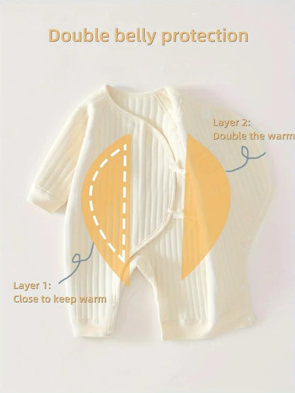 Jungen Mädchen Body Neugeborenen Winter Onesie Kleidung Baumwolle Kleinkind Hause Tragen 0-6M Verdickte Frühling und Herbst Kleidung.