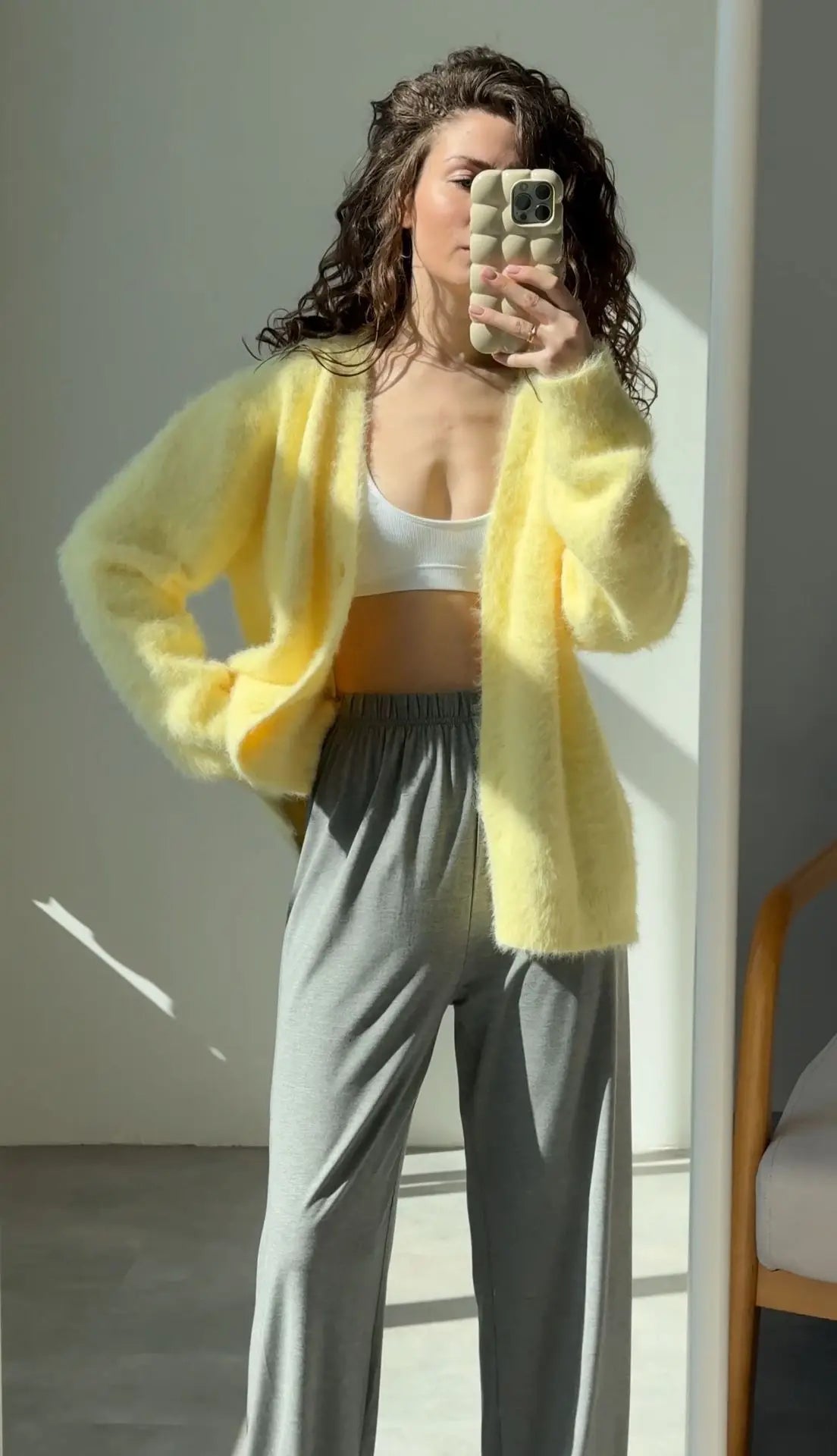 Women New Knitted Thick Cashmere Wool Cardigan Chic V Neck Single Breasted Fashion Long Sleeve Sweater Fall Winter Coat Outwear.