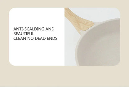 Durable Frying Pan Wok Pan Non-stick Ceramic Pot Induction Gas Stove Universal Cookware Steak Cooking Saucepan Nonstick Pan.