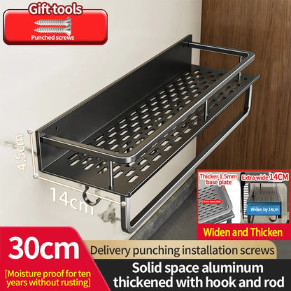 60 cm Breite, verbessertes WC-Aufbewahrungsregal/Badezimmer-Shampoo-Regale, Kleiderbügel, Duschregal, Kleiderbügel, Eckregal