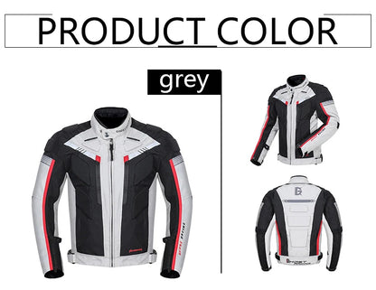 GHOST RACING Motorcycle Racing Jacket Man Waterproof Dirt Bike Pants Set With Protection Racing Suit Motocross Jacket Motor Suit.