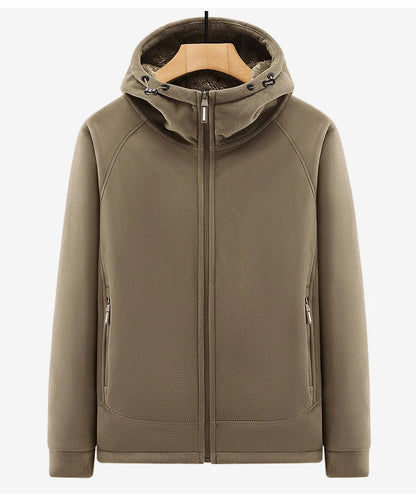 Winter Men Fleece Warm Jackets Mens Windproof Thick Jackets Parkas Coats Men Hooded Casual Outwear Jackets Male LZLLTT.