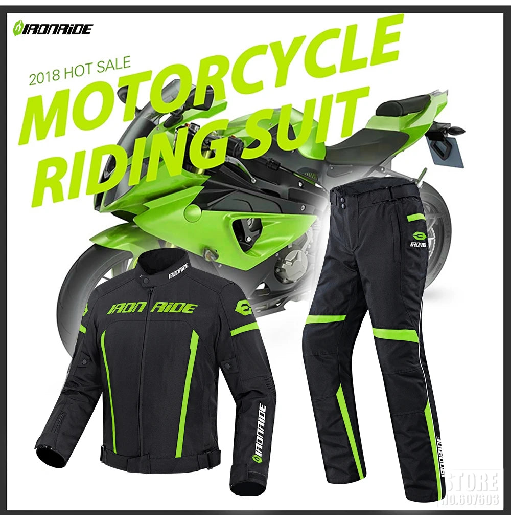 Motorcycle Jacket Waterproof Motorcross Jacket Pants Moto Jacket Windproof Riding Motorbike Clothes With Protective Gear M-3XL.
