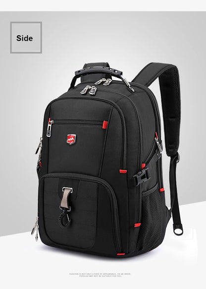 Wasserdichte 20-Zoll-Laptop-Rucksäcke USB-Lade Schultasche Diebstahlsicherer Herren-Rucksack Reiserucksack Männlicher Mochila Hohe Kapazität.