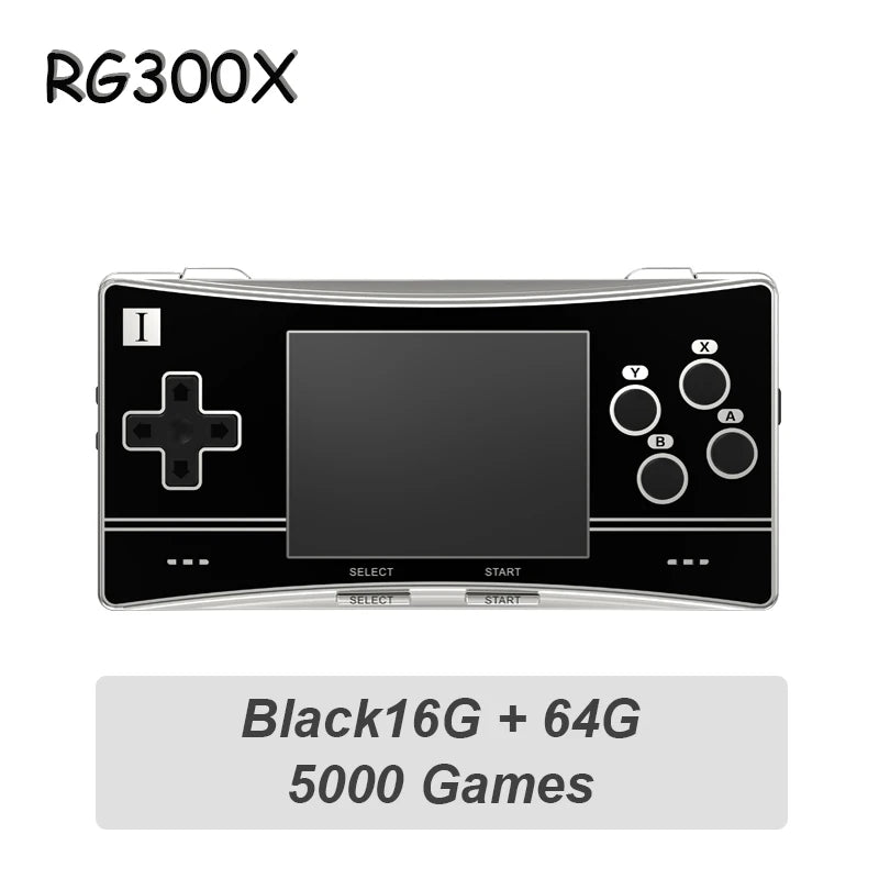 ANBERNIC RG300X Retro Portable Game Console 3.0” IPS Screen Video Game Player Support HD Out Built 5000 Classic Games Kids Gift.