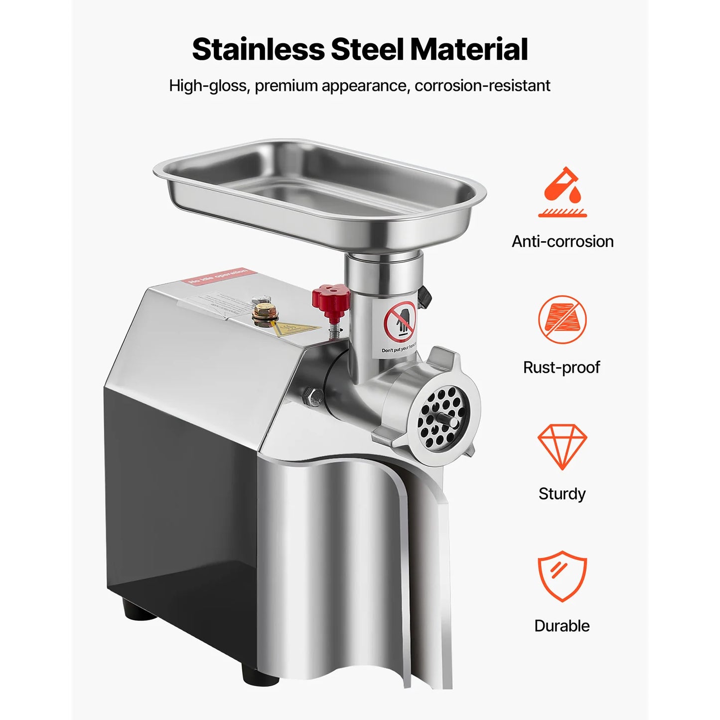 SucceBuy Meat Grinder 4.5 Lbs-9.2Lbs/Min Capacity Electric Meat Mincer w/ Blade Grinding Plate Sausage Maker for Kitchen Home.