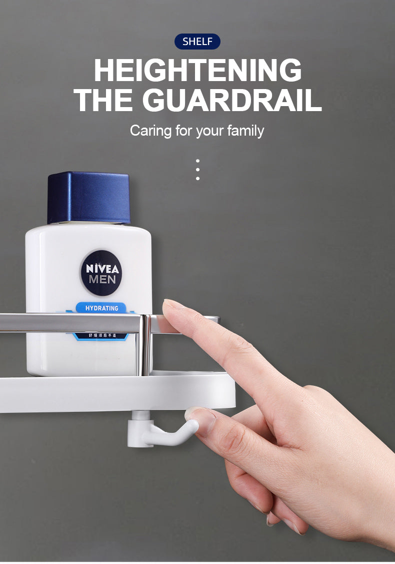 Dusche Lagerung Halter Bad Regal Pole Regale Shampoo Tablett Stehen Kein Bohren Heben Badezimmer Dusche Lagerung Rack Organizer