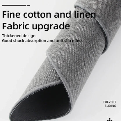 Cotton and Linen Rubber XXL Mouse Pad Gaming MousePad Large Desk Mat Gaming PC Desk Mat Keyboard Pad Computer Desk Pad.