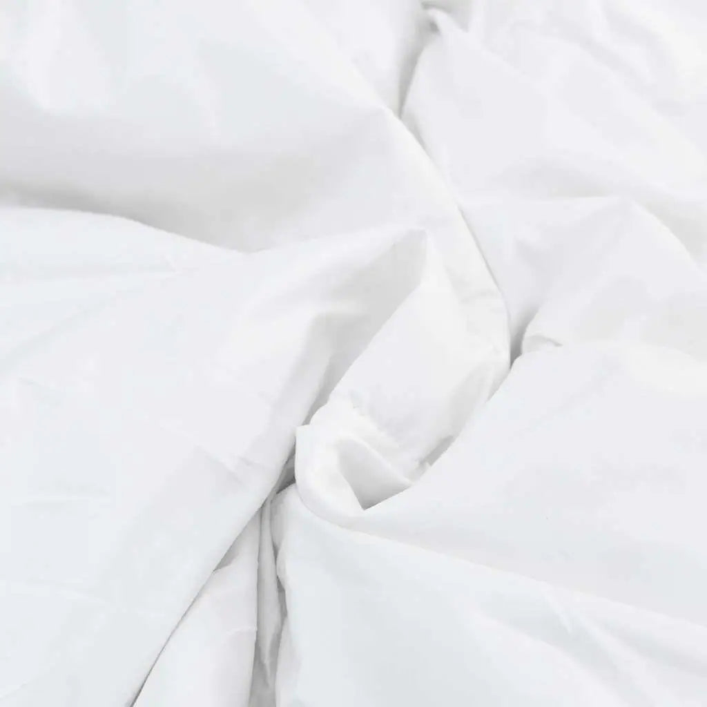 Soft Summer Duvet and Pillow Set White 155x200 cm Microfiber Bedding Comforter.