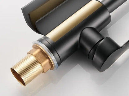 Kitchen Hot and Cold Water Faucets Household Kitchen Sink Splash Proof Sink Tap Deck Mounted Sprayer Taps