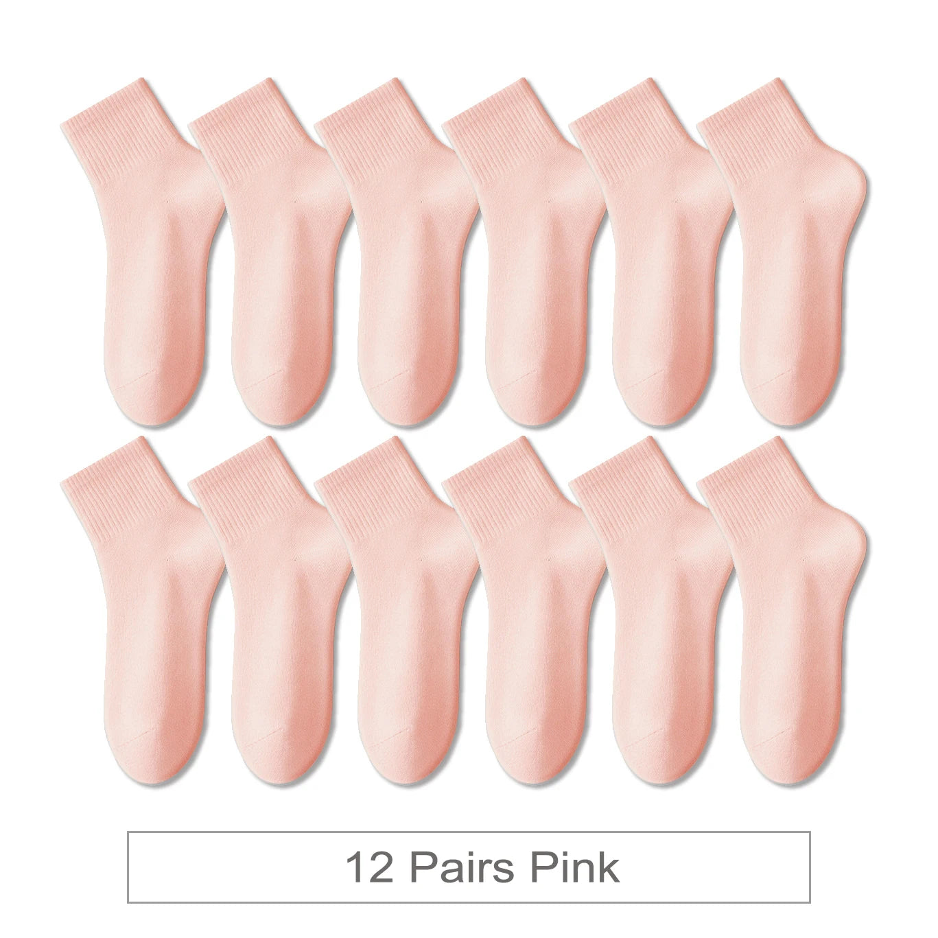 12 Pairs New Woman Cotton Socks Men Sock Short Ankle Colorful Autumn Spring Soft Breathable Colorful Girl Sock