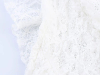 Tossy Fashion Summer Lace Long Skirt Women See-Through Slim High Waist Hollow Out Patchwork Elegant Commute Female Maxi Skirt.