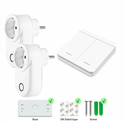 433 Mhz Drahtlose Steckdose Fernbedienung AUF OFF Smart Plug EU FR Mit Wand Schalter Steckdose 15A 220 V für Home Appliance Licht Fan