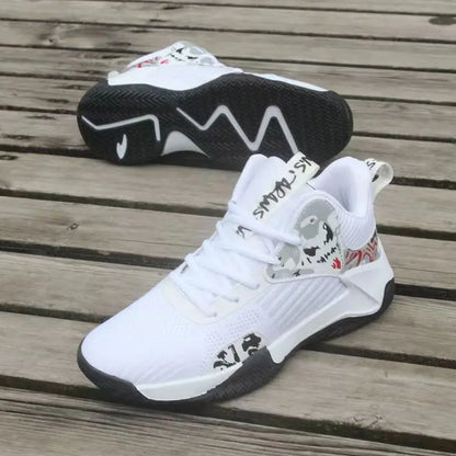 New Anti-Slip Men's Sneaker High Top Men's Basketball Shoes Luxury Comfortable Running Shoes Fashionable Versatile Casual Shoes.